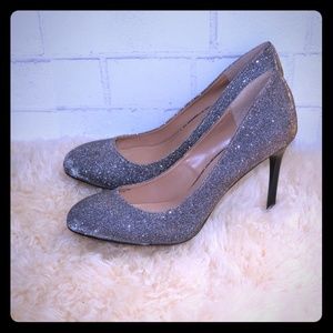 Banana Republic "Violet" sparkly heels 3in